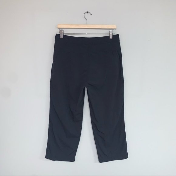 L.L. Bean Crop Pants Women’s Size 10 Charcoal Grey Nylon Hiking Capris Ripstop‎ - Picture 4 of 6